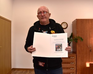 Szef śremskiego sztabu WOŚP - Pan Grzegorz Pawlak